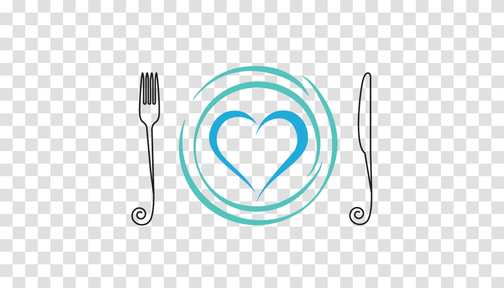 Cropped Lad Site Identity Love And Dishes Catering, Fork, Cutlery, Heart Transparent Png