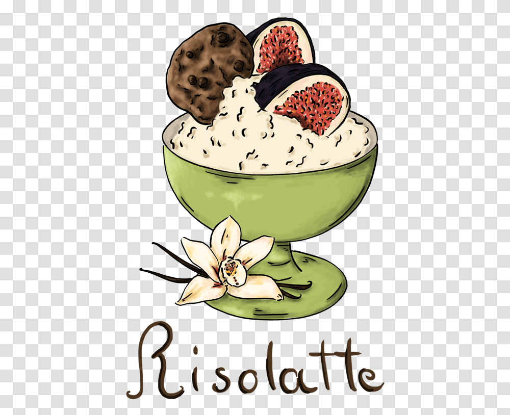 Cropped Logo Estate Risolatte Piccolo, Cream, Dessert, Food, Creme Transparent Png