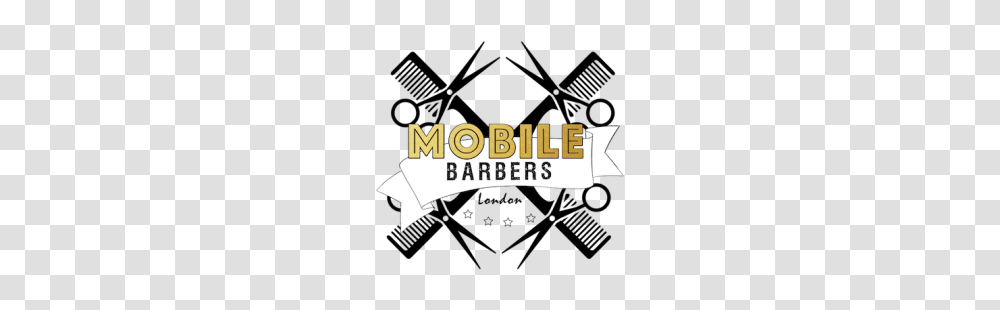 Cropped Mobile Barber Logo Mobile Barbers London, Label, Poster, Advertisement Transparent Png