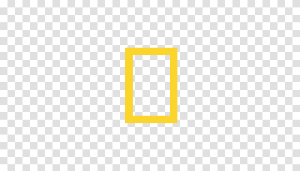 Cropped National Geographic Logo Yellow Frame National, Label, Number Transparent Png