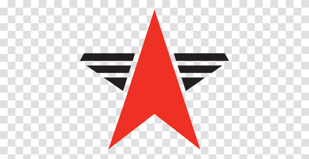 Cropped Nsasiteiconpng North Star Aviation American Freedom Softball Logo, Triangle, Symbol, Trademark, Plant Transparent Png