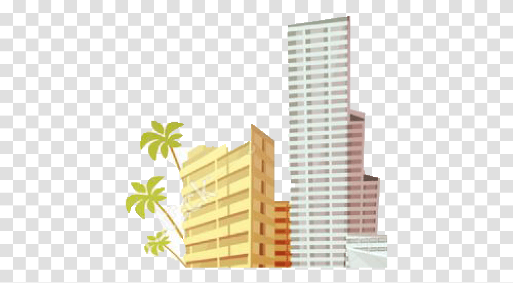 Cropped Palmspng Tower Block, High Rise, City, Urban, Building Transparent Png