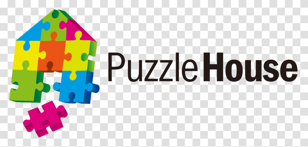 Cropped Puzzle House Logo Toy House Logo, Word, Number Transparent Png