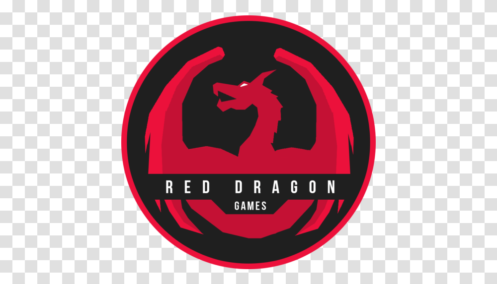 Cropped Red Dragon Logo, Label, Text, Symbol, Trademark Transparent Png