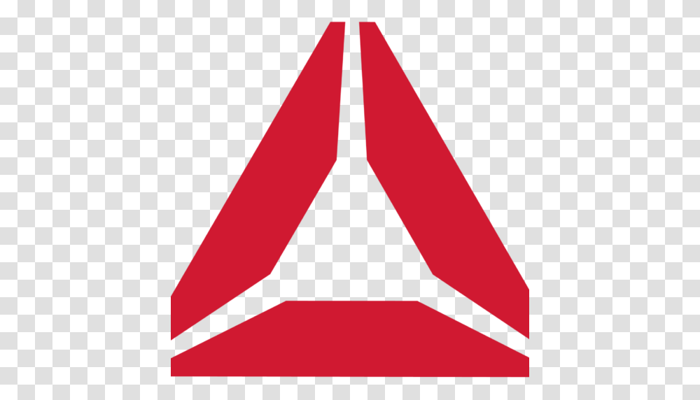 Cropped Reebok Logo Reebok, Triangle, Star Symbol, Pattern Transparent Png