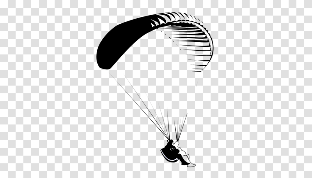 Cropped Tandem Paragliding Cape Town, Parachute, Lamp, Hair Slide Transparent Png