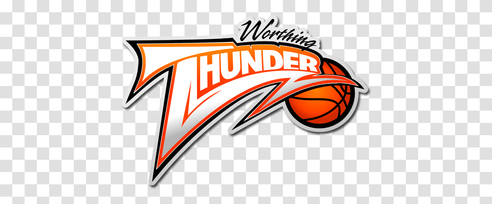 Cropped Thunder Basketball, Text, Label, Logo, Symbol Transparent Png