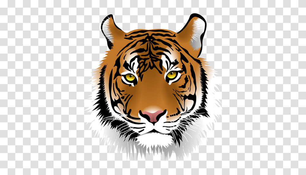 Cropped Tiger Logo Wanette Public Schools, Wildlife, Mammal, Animal Transparent Png