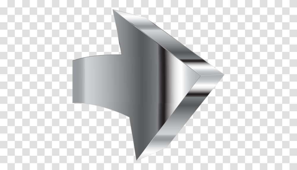 Cropped White Arrow 3d, Lamp, Symbol, Art, Recycling Symbol Transparent Png