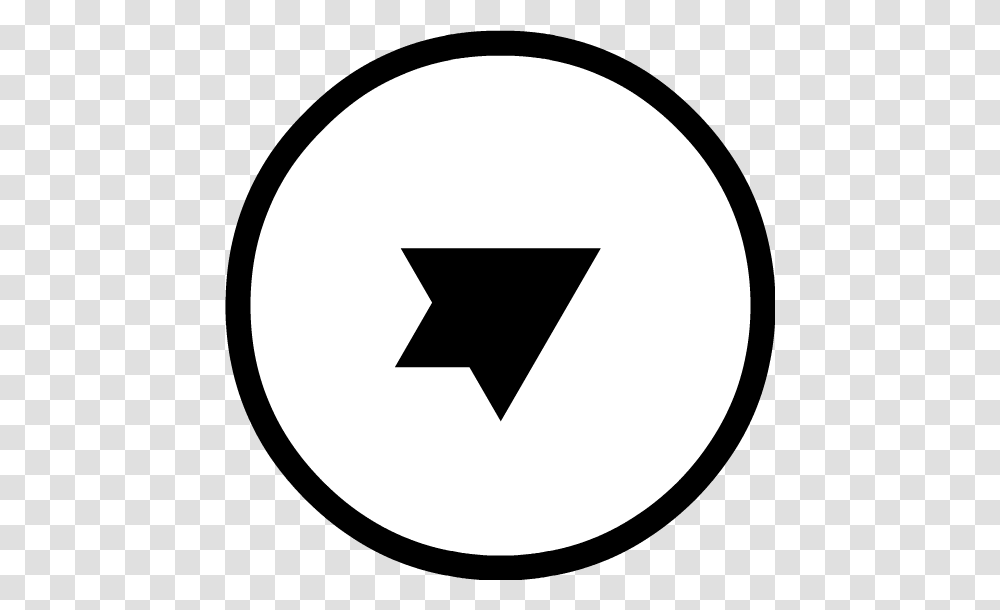 Cropped White Circle Arrow Lance Aligiannis, Sign, Recycling Symbol, Moon Transparent Png