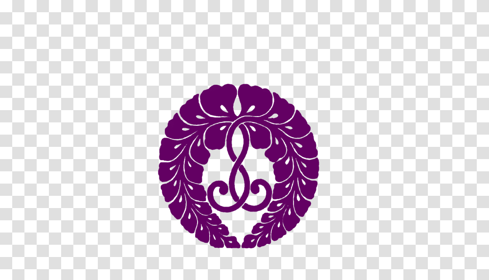 Cropped Wisteria Logo Seattle Betsuin Buddhist Temple, Flower, Plant, Blossom Transparent Png