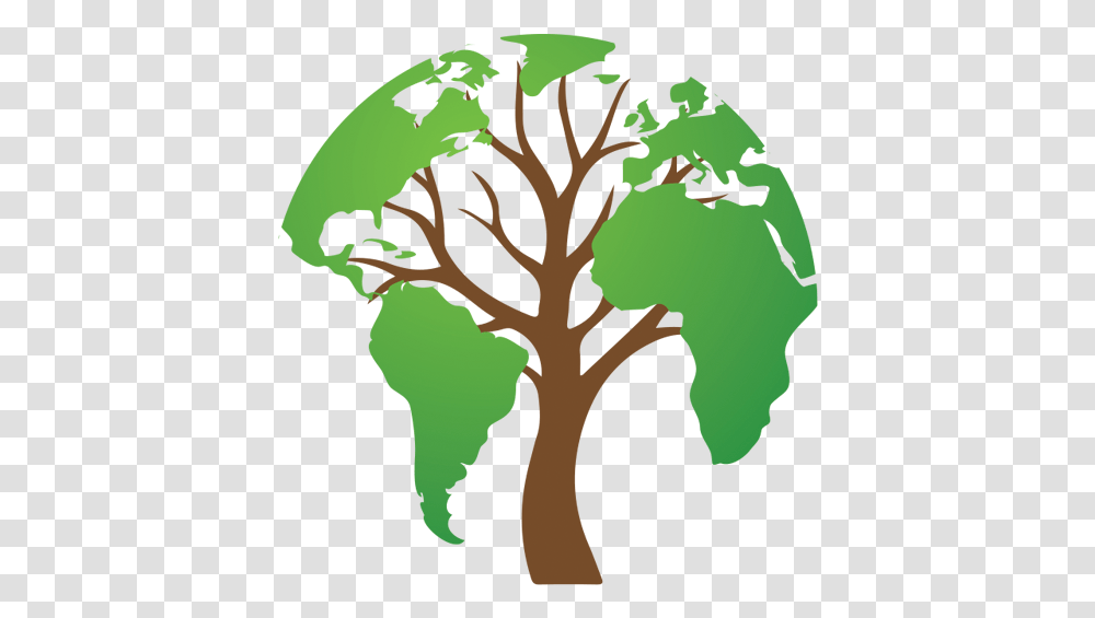 Cropped World Map, Tree, Plant, Oak, Leaf Transparent Png