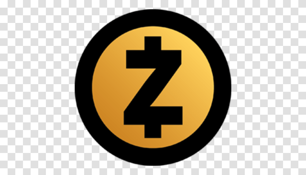 Cropped Yellow Zcash Logo, Number, Sign Transparent Png