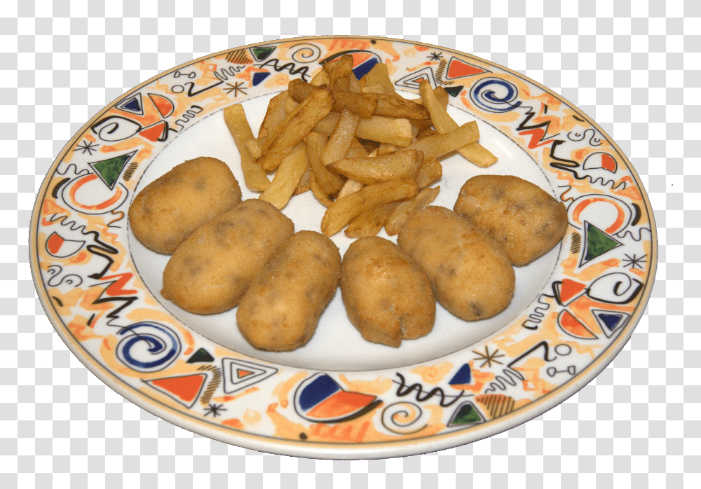 Croquetas De Jamn Yukon Gold Potato, Dish, Meal, Food, Bread Transparent Png