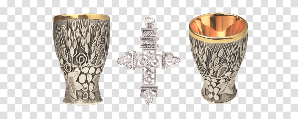 Cross Religion, Goblet, Glass Transparent Png