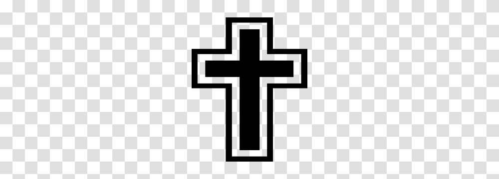 Cross And Flowers Sticker, Crucifix Transparent Png