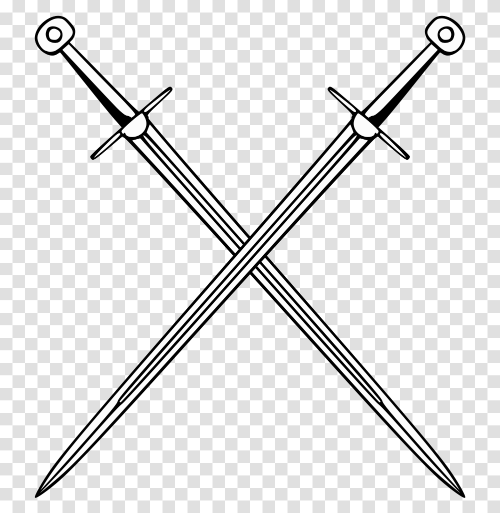 Cross Batons Clipart Clip Art File Middle Ages Swords, Blade, Weapon, Weaponry, Spear Transparent Png