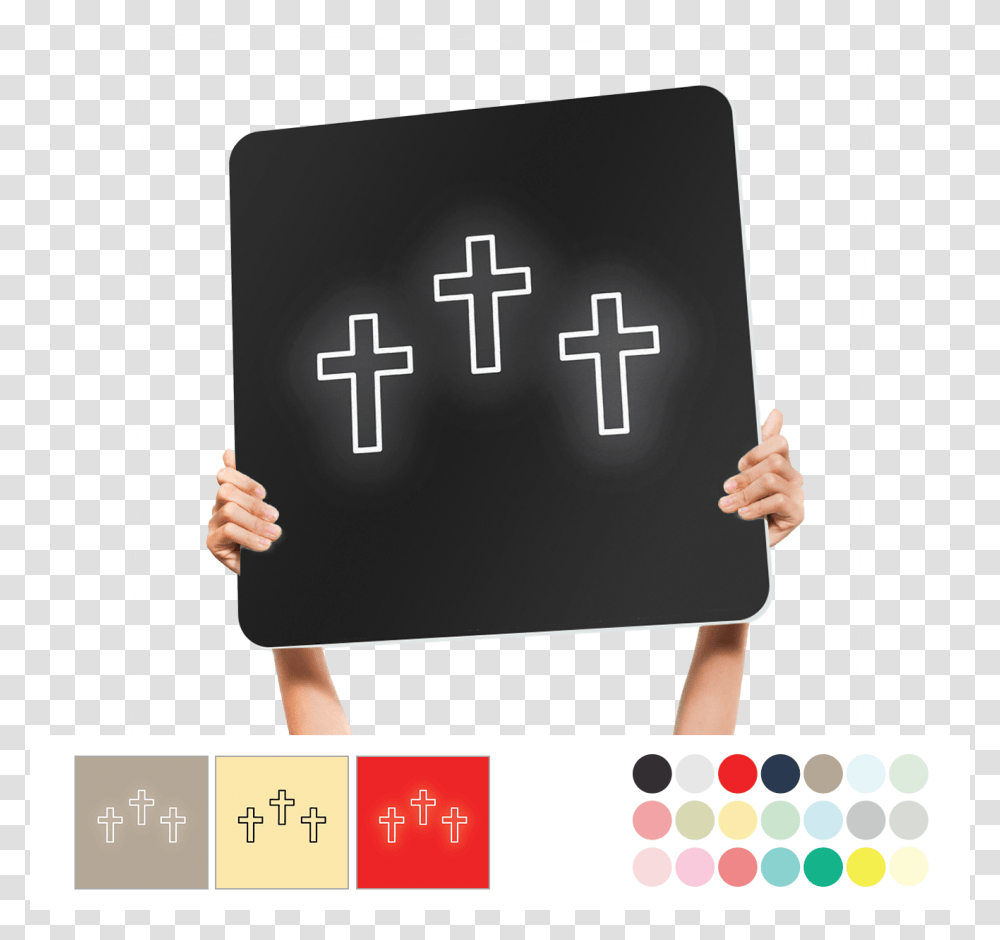 Cross, Blackboard, First Aid, Word Transparent Png