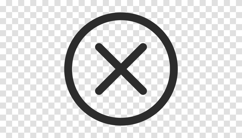 Cross Check Mark Stroke Icon, Logo, Trademark Transparent Png