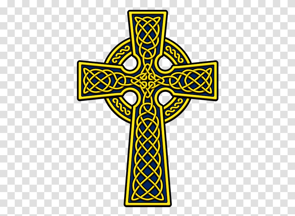 Cross Clip Basic Gold Celtic Cross Clipart, Crucifix Transparent Png