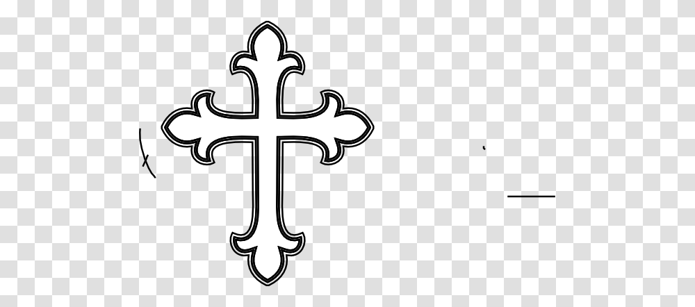 Cross Clipart, Crucifix, Stencil Transparent Png