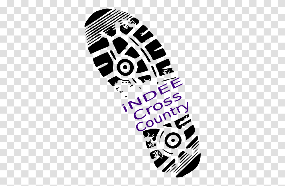 Cross Country Shoe Print Clip Art, Stencil Transparent Png