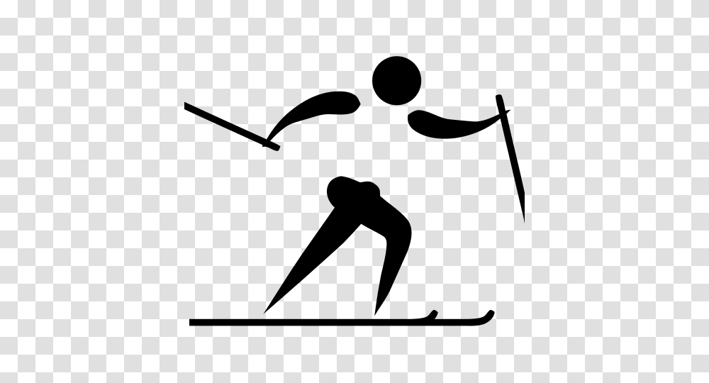 Cross Country Skiing Pictogram, Gray, World Of Warcraft Transparent Png