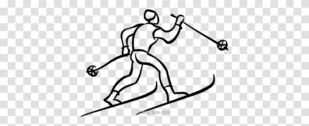 Cross Country Skiing Royalty Free Vector Clip Art Illustration, Silhouette, Spider, Invertebrate, Animal Transparent Png