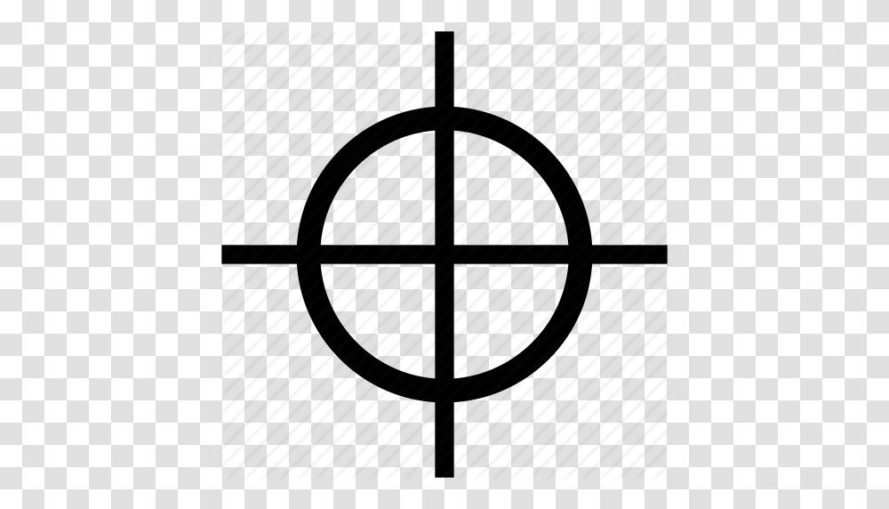 Cross Crosshair Fireframe Midpoint Reticle Target Icon, Door, Star Symbol Transparent Png