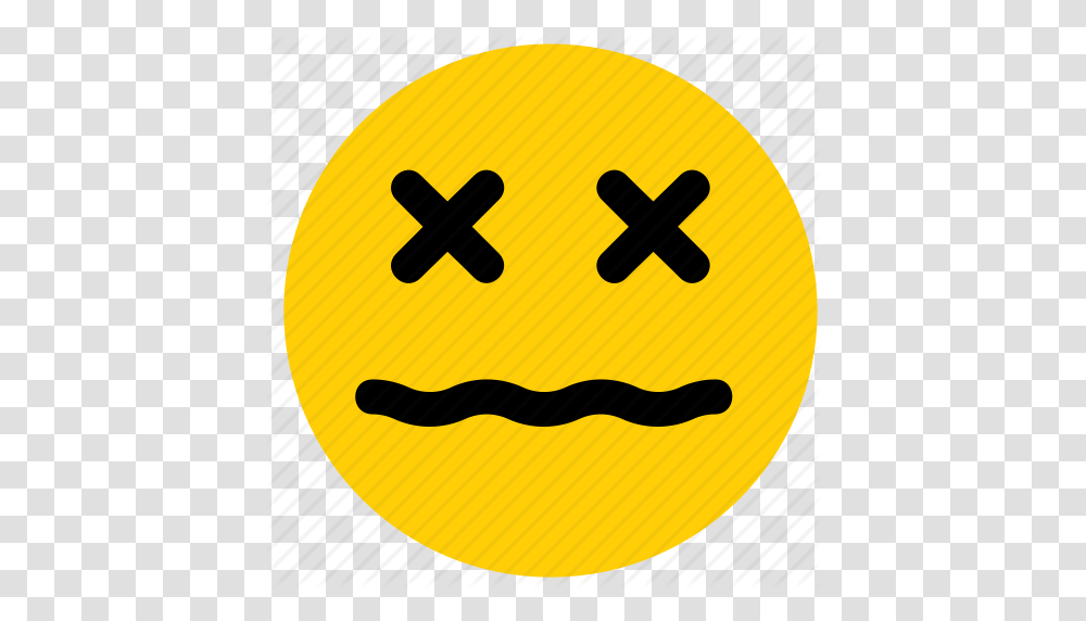 Cross Dead Emoji Emoticon Face Icon, Label, Sticker, Car Transparent Png