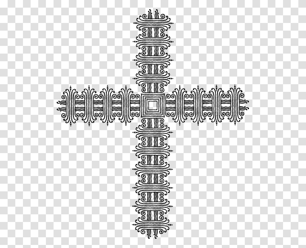 Cross Decoration Decorative Divider Geometric Ornament Calligraphy, Gray, World Of Warcraft Transparent Png