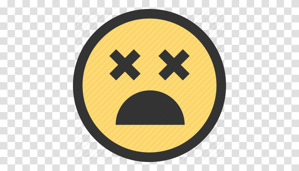 Cross Emoji Emojis Face Faces Sad X Icon, Road Sign, Nuclear, Pac Man Transparent Png