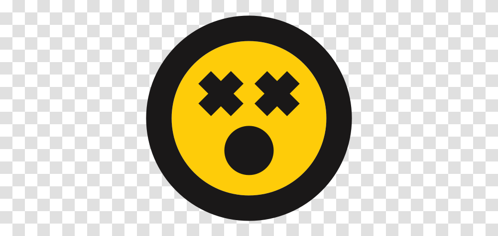 Cross Eyed Dead Emoji Shocked Icon Circle, Symbol, Pac Man, Batman Logo Transparent Png