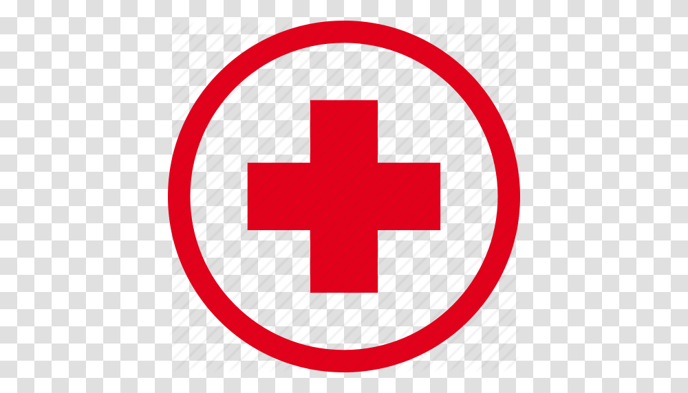 Cross Health Hospital Medicine Sign Icon, Logo, Trademark, Red Cross Transparent Png
