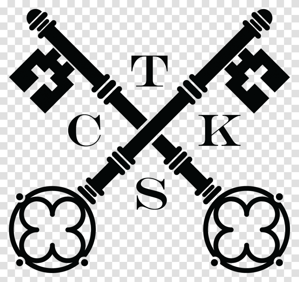 Cross Keys Tattoo Cross Keys Logo, Weapon, Weaponry, Guitar Transparent Png