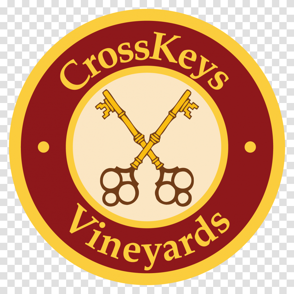Cross Keys Vineyard Logo, Trademark, Badge Transparent Png