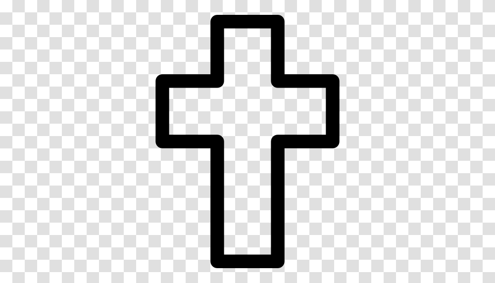 Cross Outline, Crucifix Transparent Png