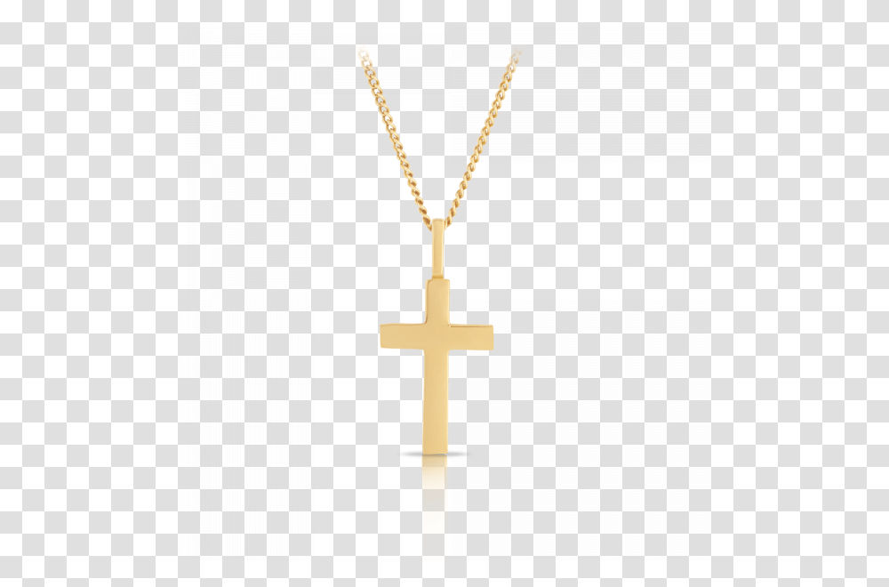 Cross Pendant Made In Yellow Gold, Crucifix Transparent Png