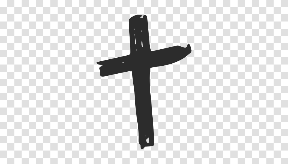 Cross Scribble, Crucifix Transparent Png