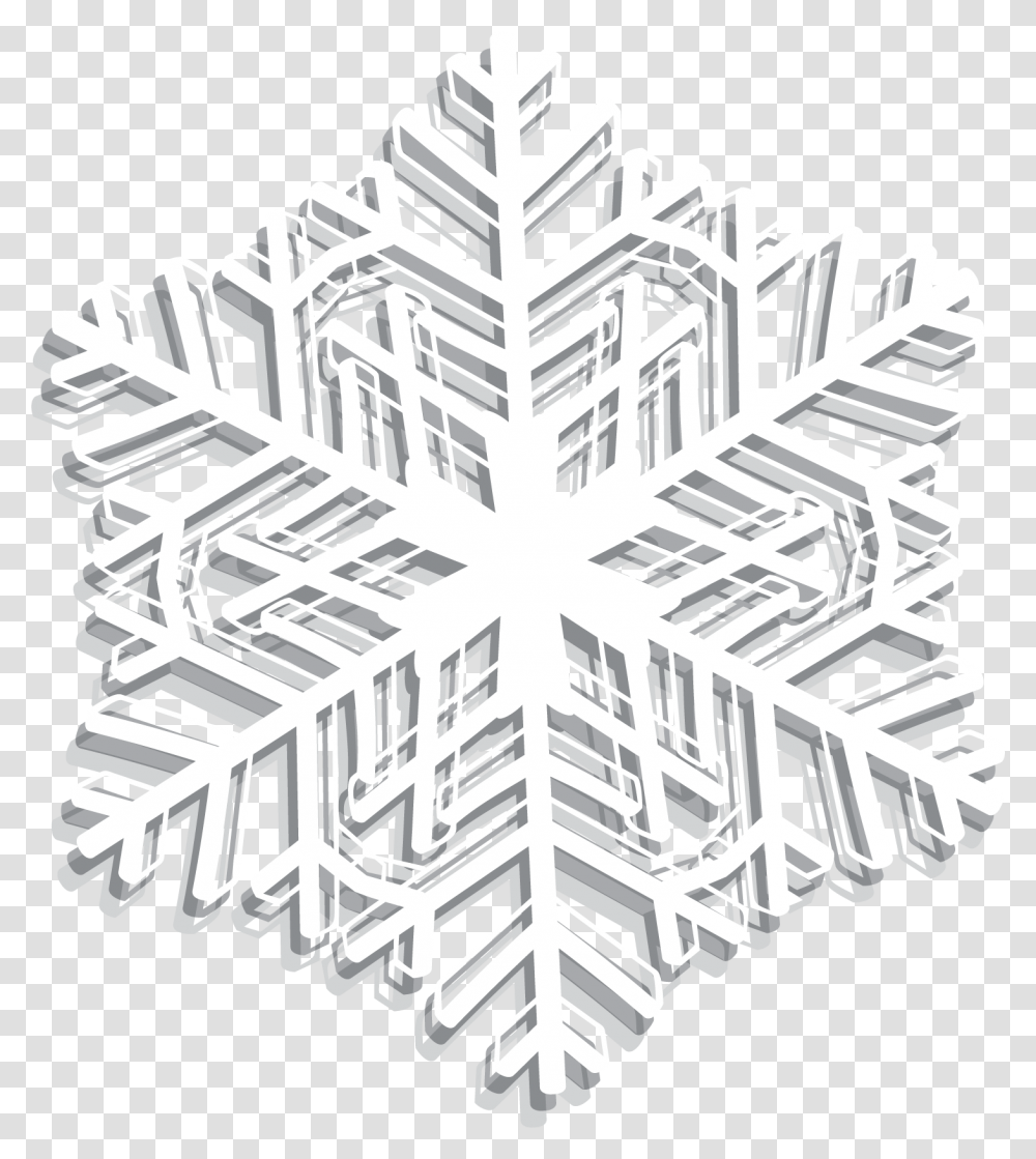 Cross, Snowflake Transparent Png