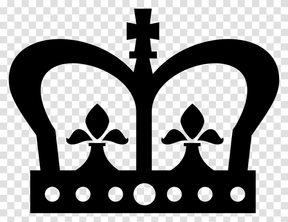 Cross, Stencil, Crown, Jewelry Transparent Png