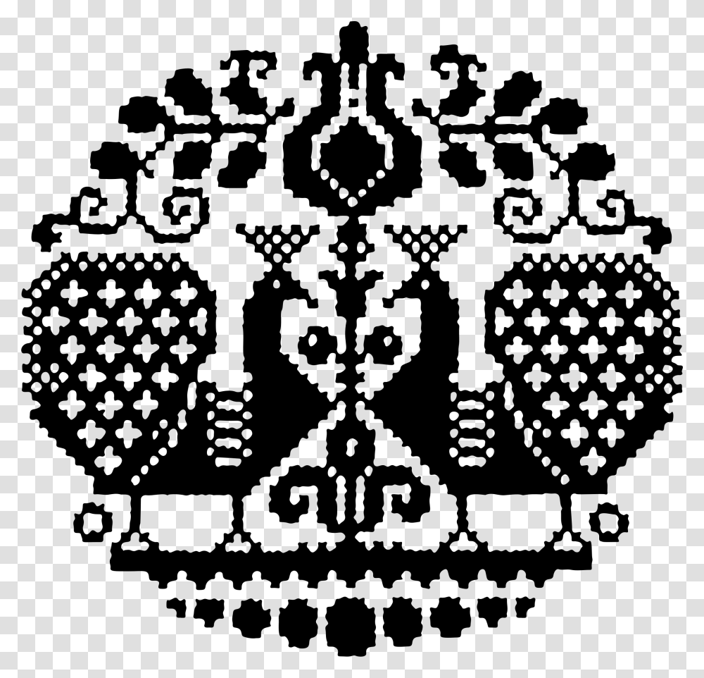 Cross Stitch Pattern Silhouette Clip Arts Scandinavian Cross Stitch Motifs, Gray, World Of Warcraft Transparent Png