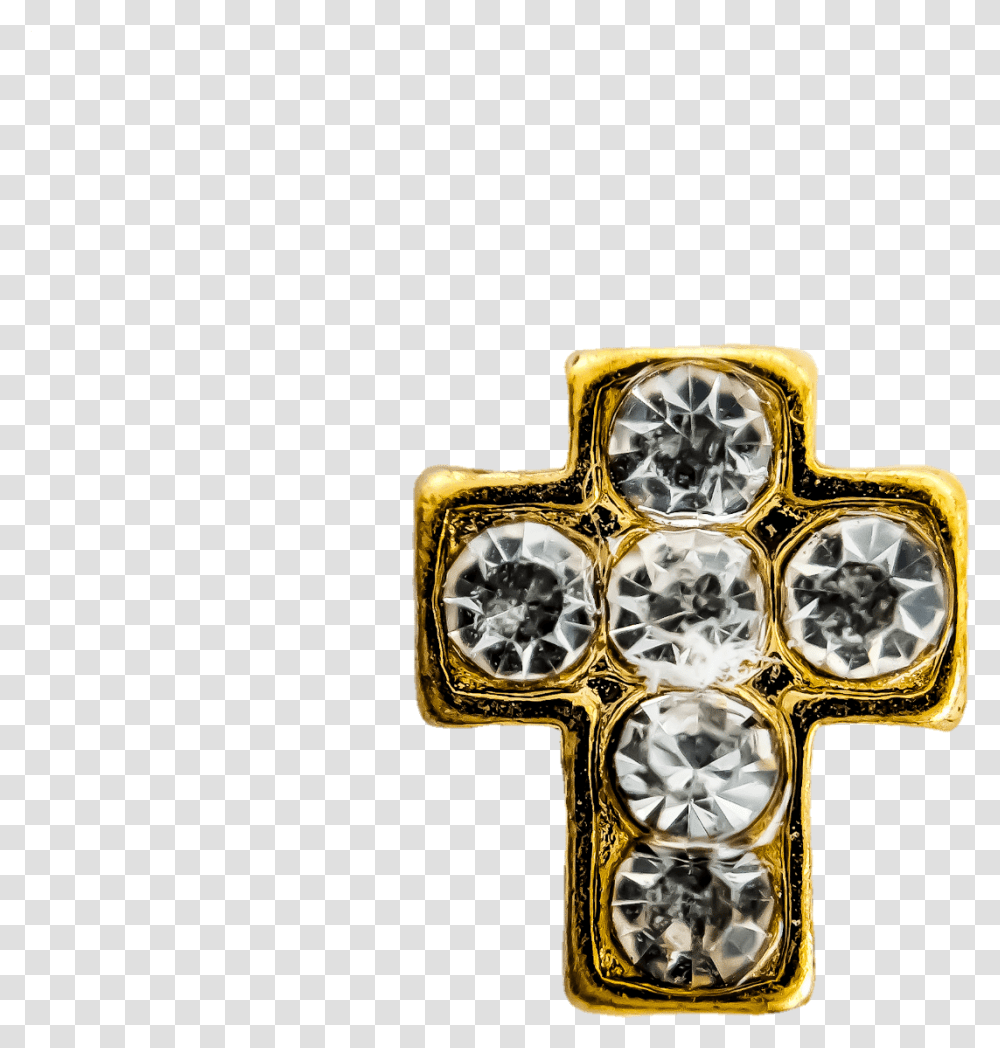 Cross, Crucifix, Diamond, Gemstone Transparent Png