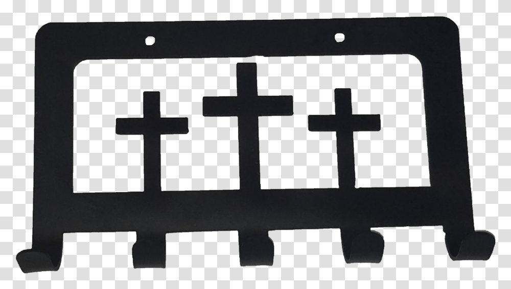 Cross, Silhouette, Crucifix, Stereo Transparent Png
