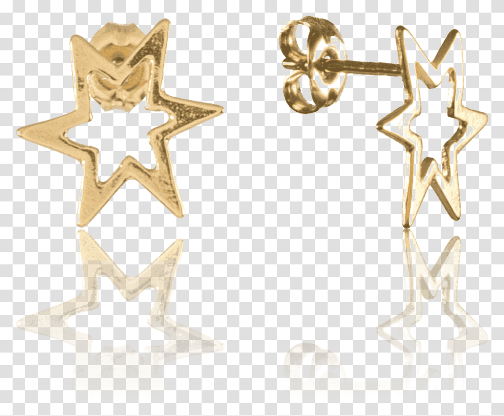 Cross, Star Symbol, Gold Transparent Png