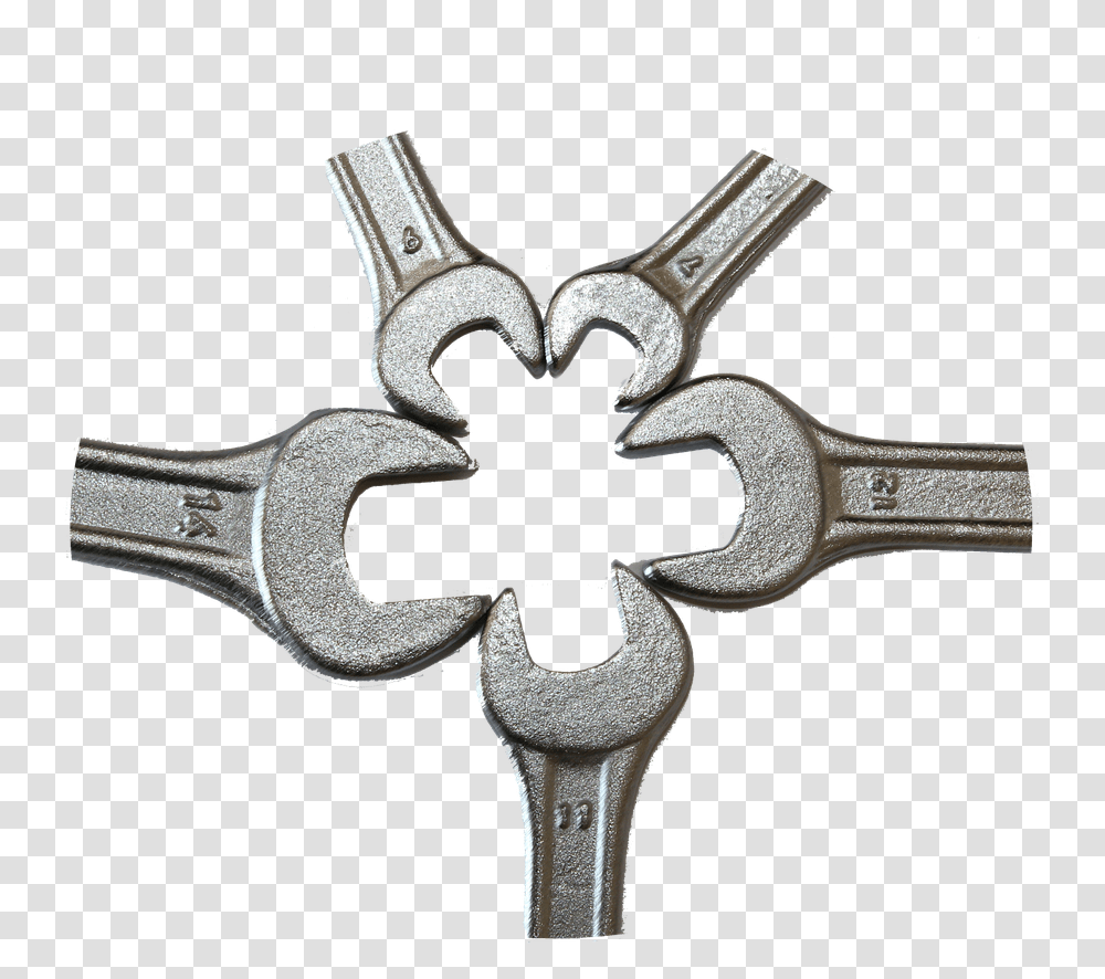 Cross, Wrench Transparent Png