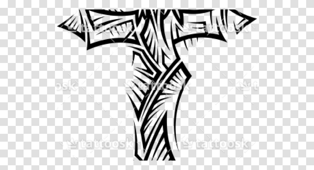 Cross Tattoos Clipart, Pattern Transparent Png