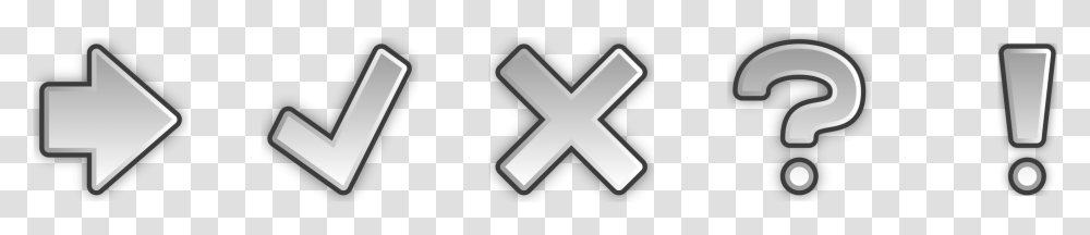 Cross Tick Exclamation, Logo, Trademark Transparent Png