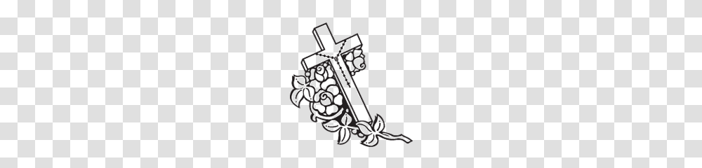 Cross Tombstone Clipart Clip Art Images, Stencil, Leisure Activities, Musical Instrument Transparent Png