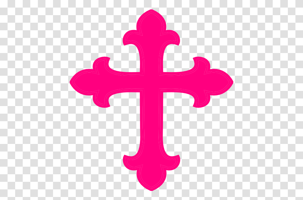 Cross With Background Pink Cross, Symbol, Leisure Activities, Jigsaw Puzzle, Game Transparent Png